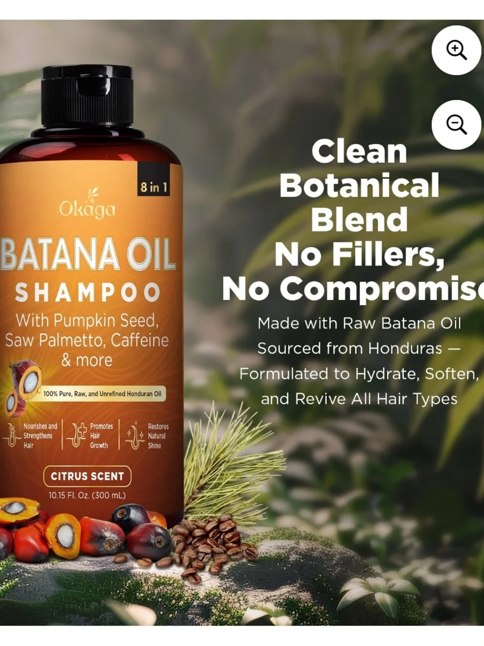 Batana Oil Shampoo for Kids — Citrus Scent, Orange Bottle